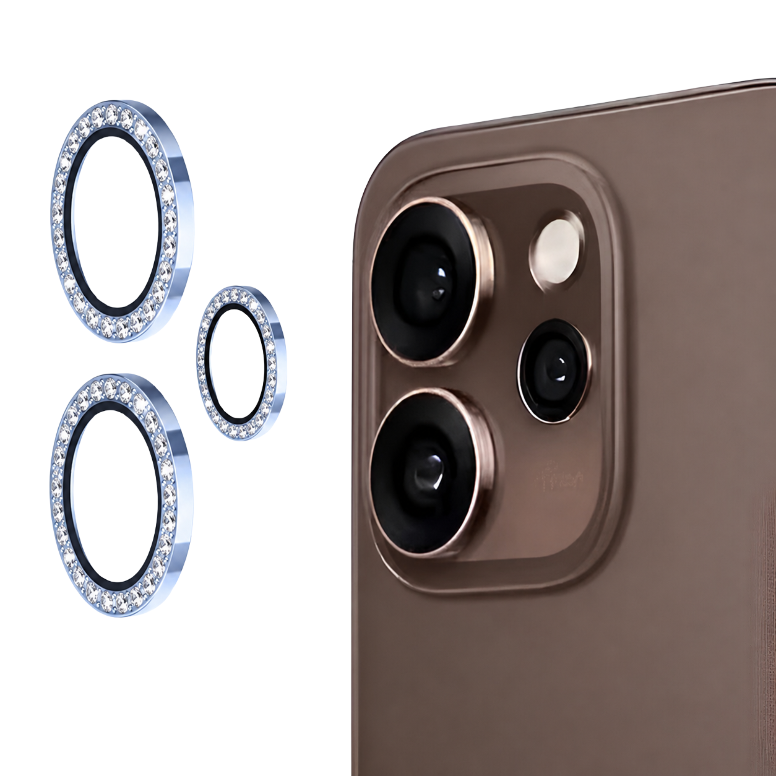Premium Diamond Camera Lens Protector Ring For Oppo Reno 15 Pro