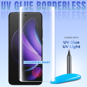 Clear Borderless UV Tempered Glass  for OPPO Reno 13 Pro