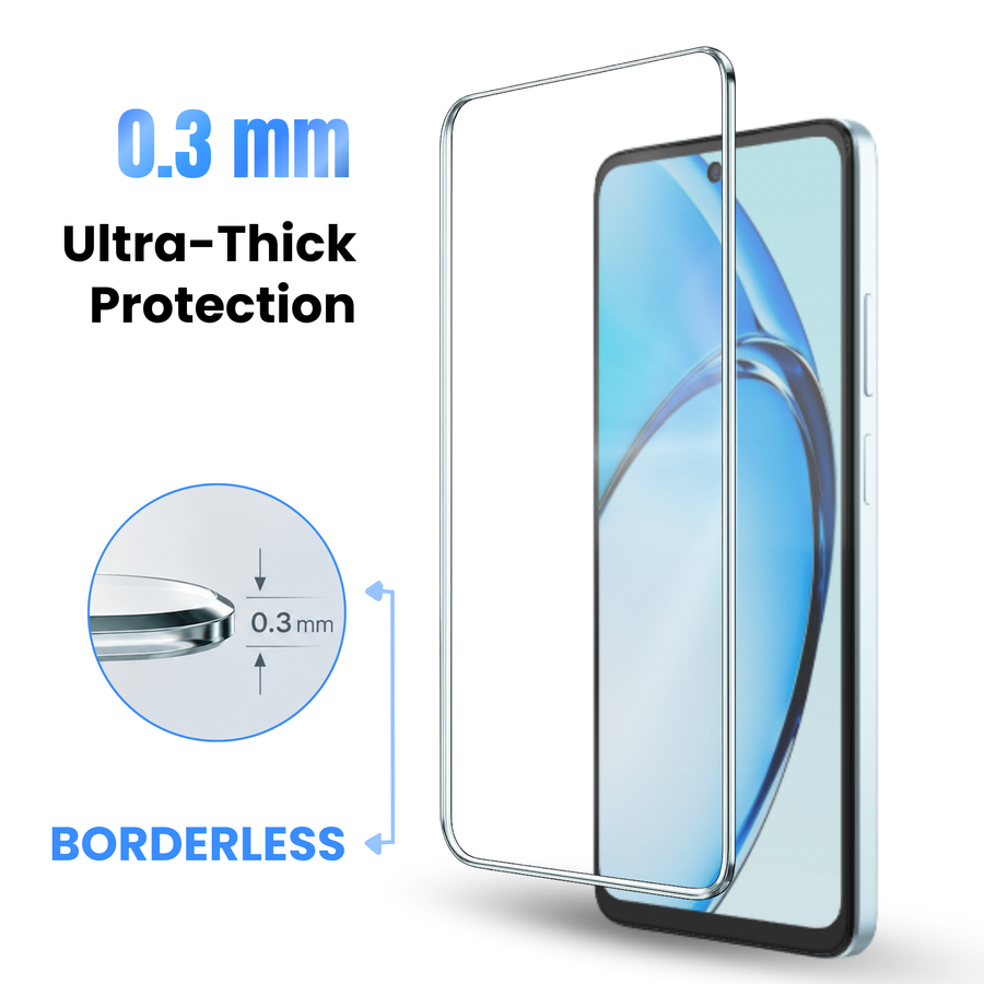 Premium Borderless Tempered Glass For Oppo A16S