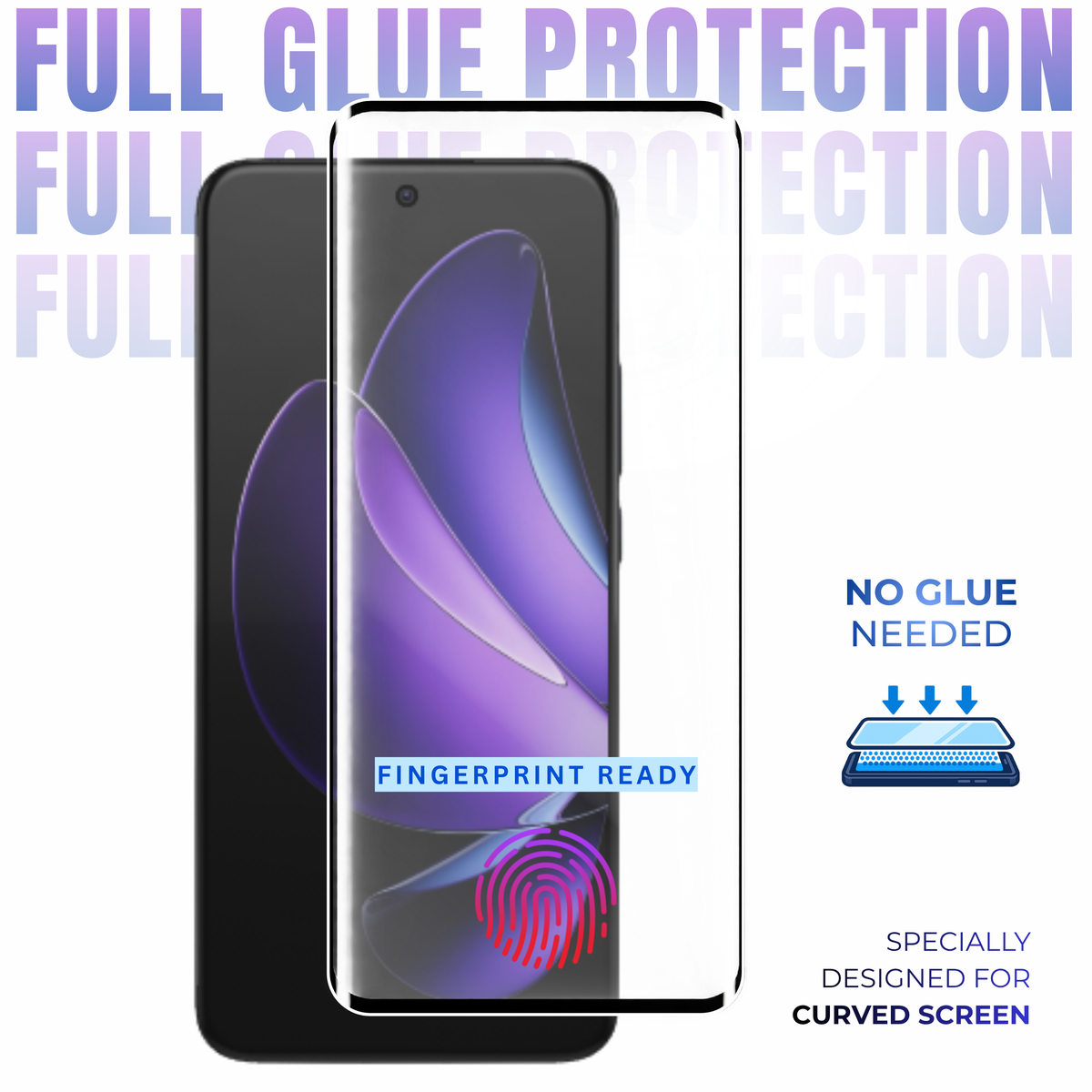 Edge Fusion Full Glue Glass for OPPO Find X6 Pro
