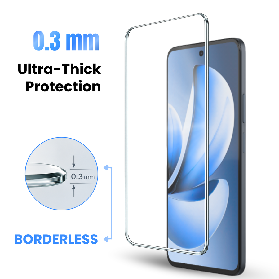 Premium Borderless Tempered Glass For Realme C15