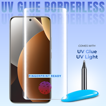 Clear Borderless UV Tempered Glass  for Redmi Note 15
