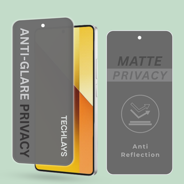 Matte Privacy Tempered Glass Screen Protector For Redmi 13C 5G