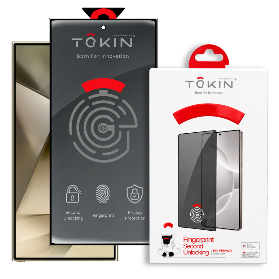 TOKIN Privacy Signature Premium Tempered Glass Screen Protector For Samsung S24 Ultra