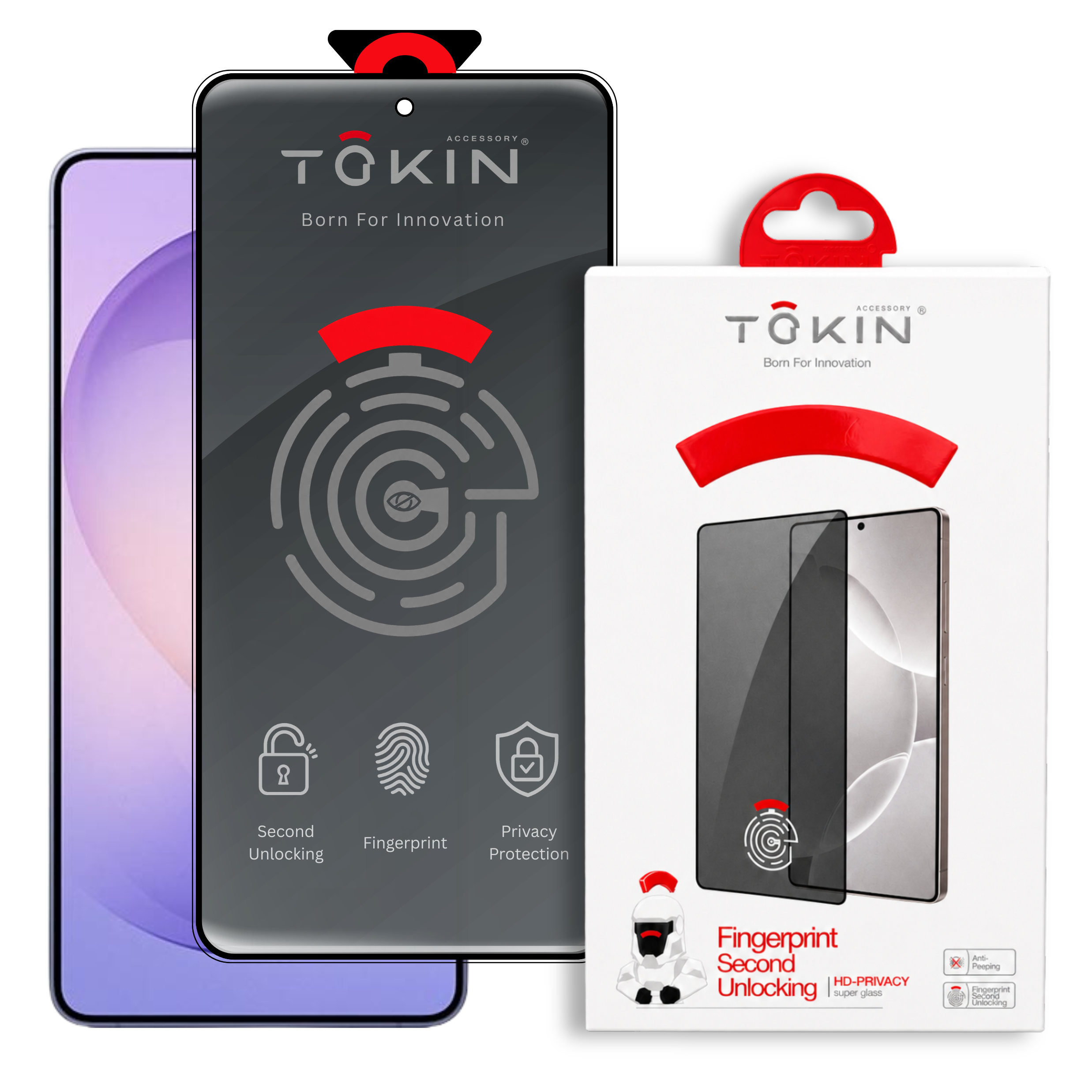 TOKIN Privacy Signature Premium Tempered Glass Screen Protector For Samsung S26 Ultra