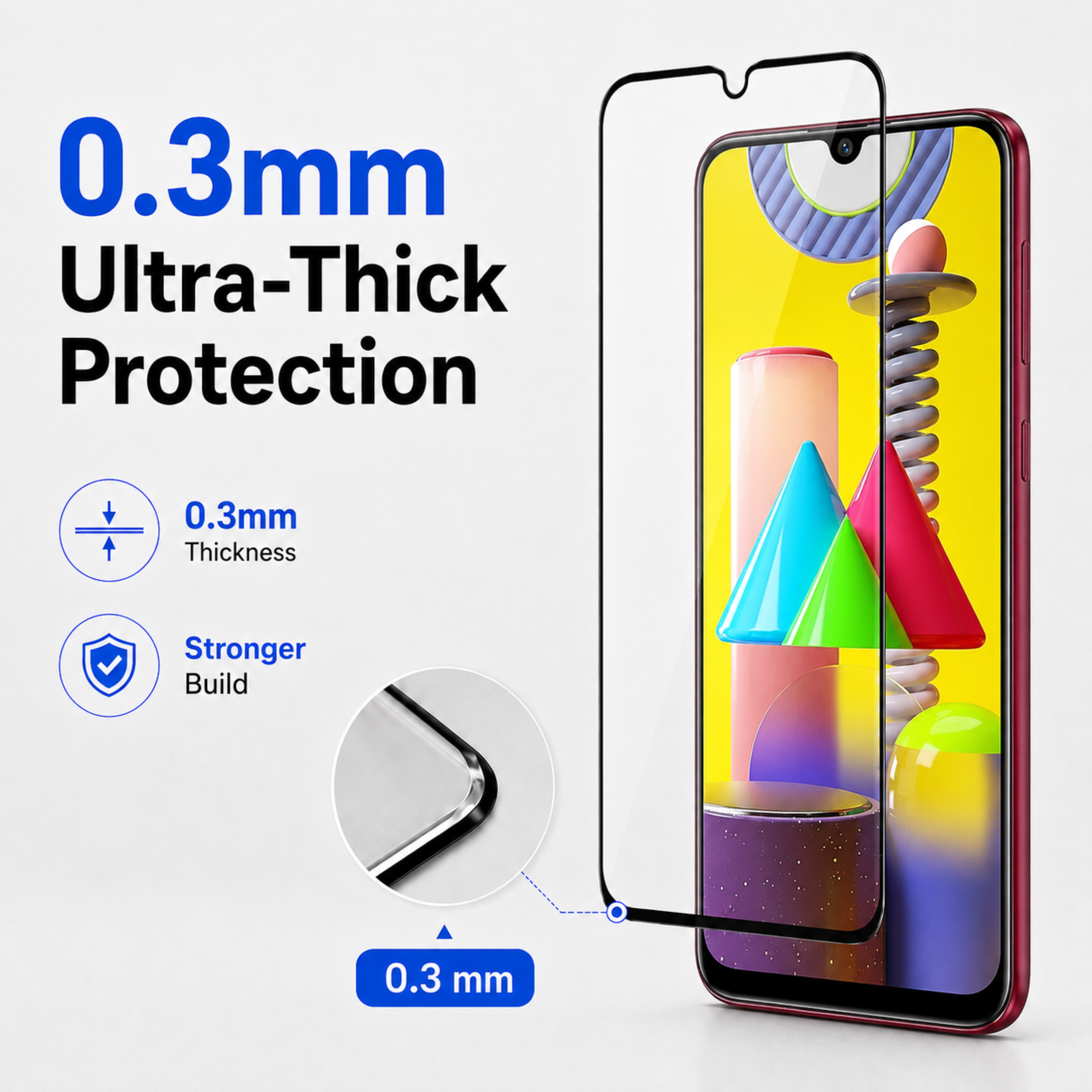 0.3mm ToughCore Glass for Samsung Galaxy M12