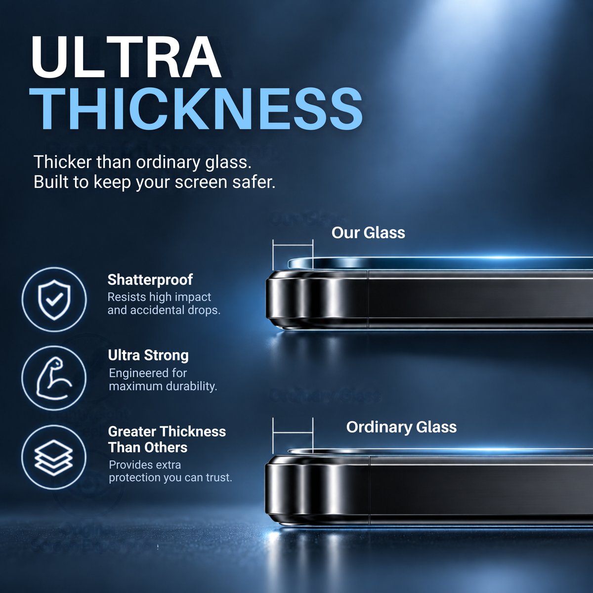 Ultra Thick Curved Edges Tempered Glass For Honor 90 LITE
