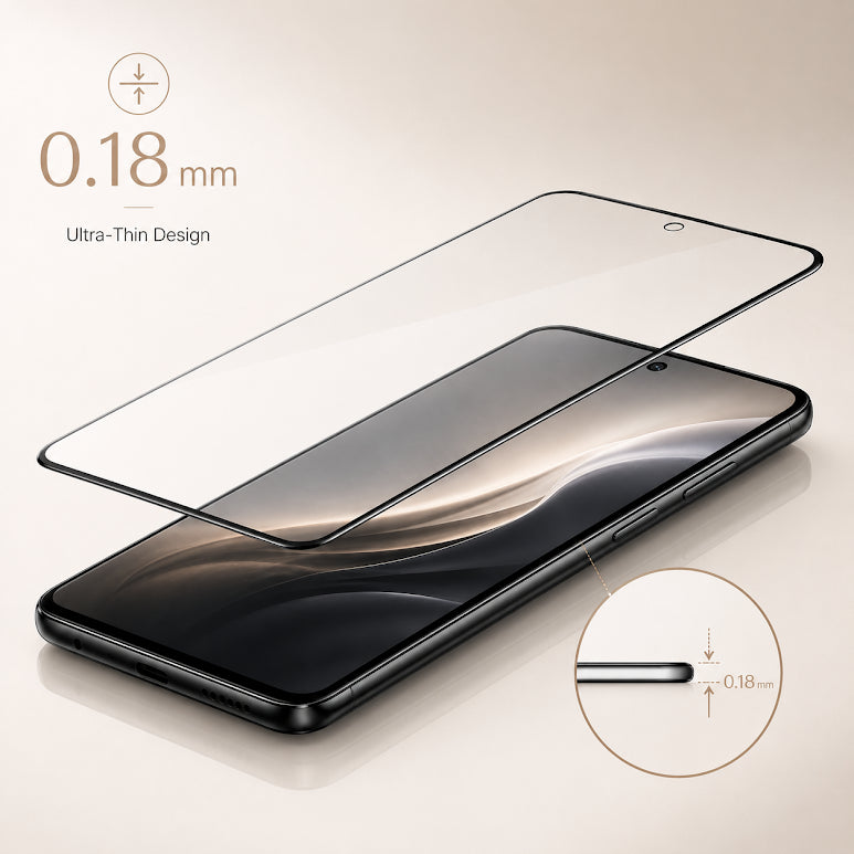 0.18mm Slim Tempered Glass Screen Protector for Iqoo 13(Fingerprint Working)