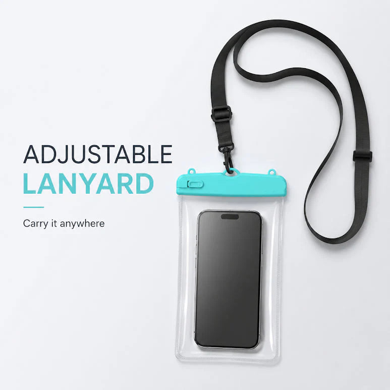Universal Waterproof Mobile Pouch with Adjustable Neck Strap – Clear Touch-Friendly Phone Bag(ASSORTED)