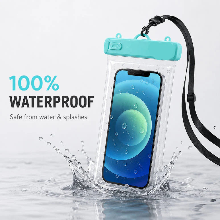Universal Waterproof Mobile Pouch with Adjustable Neck Strap – Clear Touch-Friendly Phone Bag(ASSORTED)
