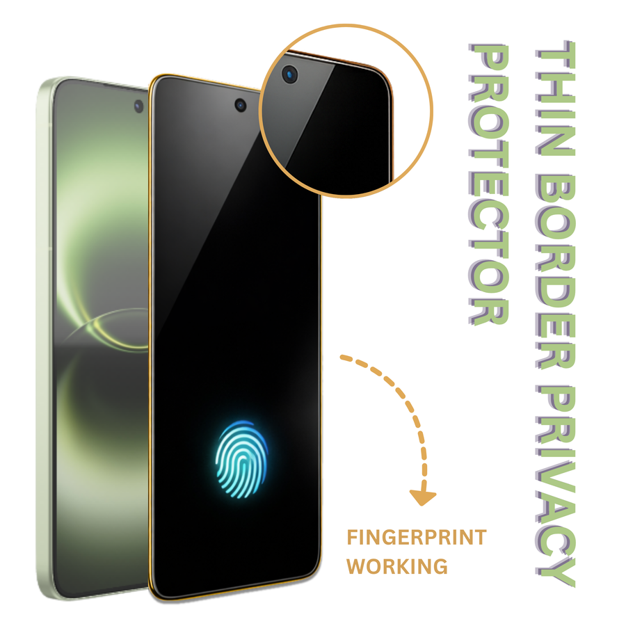 O-Sence Anti-Spy Privacy Glass Fingerprint Working Fingerprint Working for Vivo V70 5G
