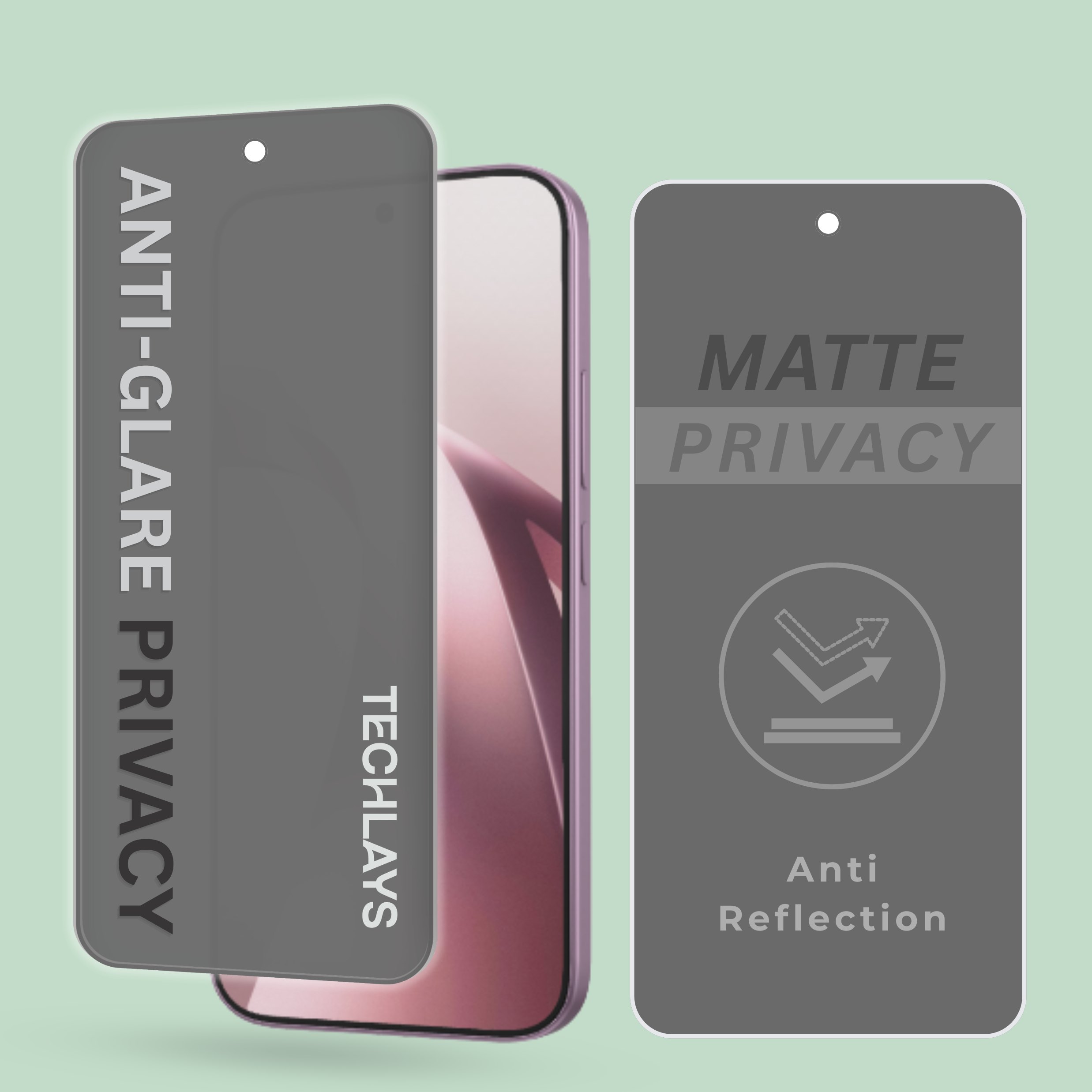 Matte Privacy Tempered Glass Screen Protector For Xiaomi Poco C65